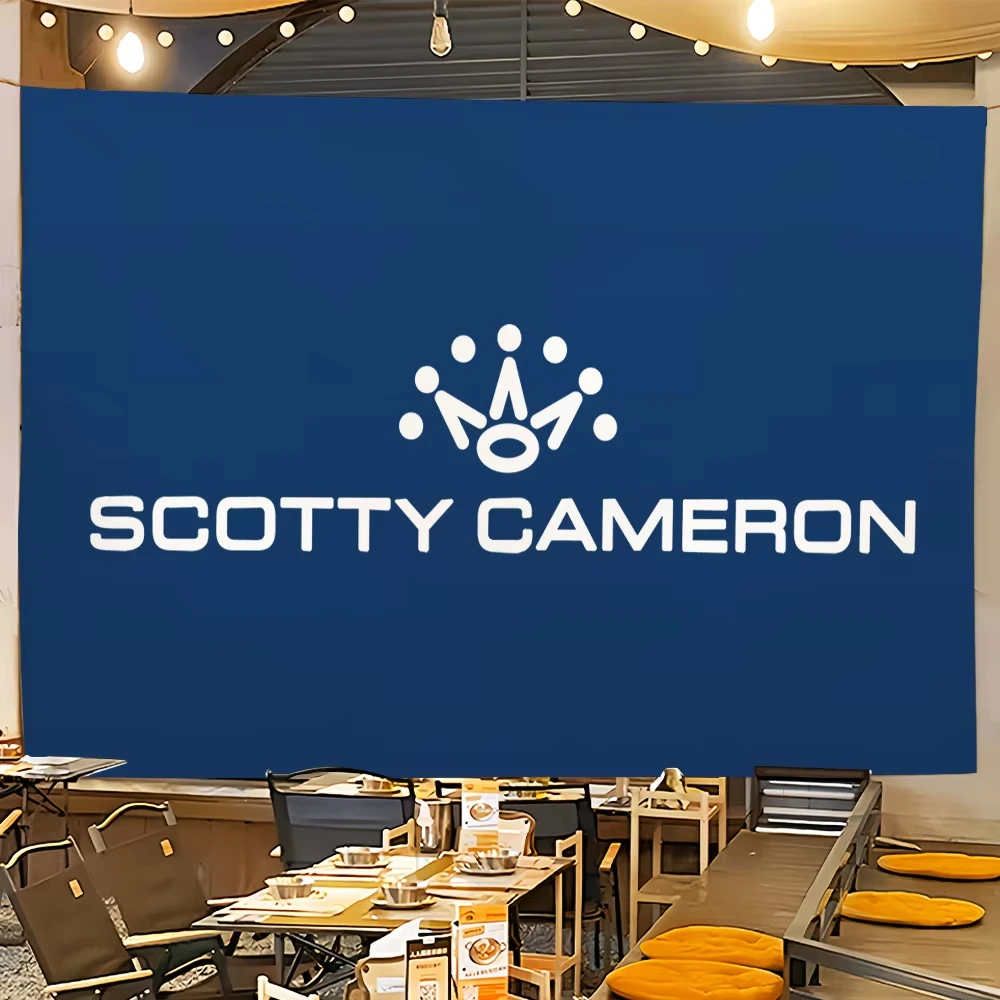 2D Flat - Fashion S-Scottys C-Camerons Flag For Room Dorm Camping Party Hogar Garage Living Room Bedside Wall Decor Banner Gift