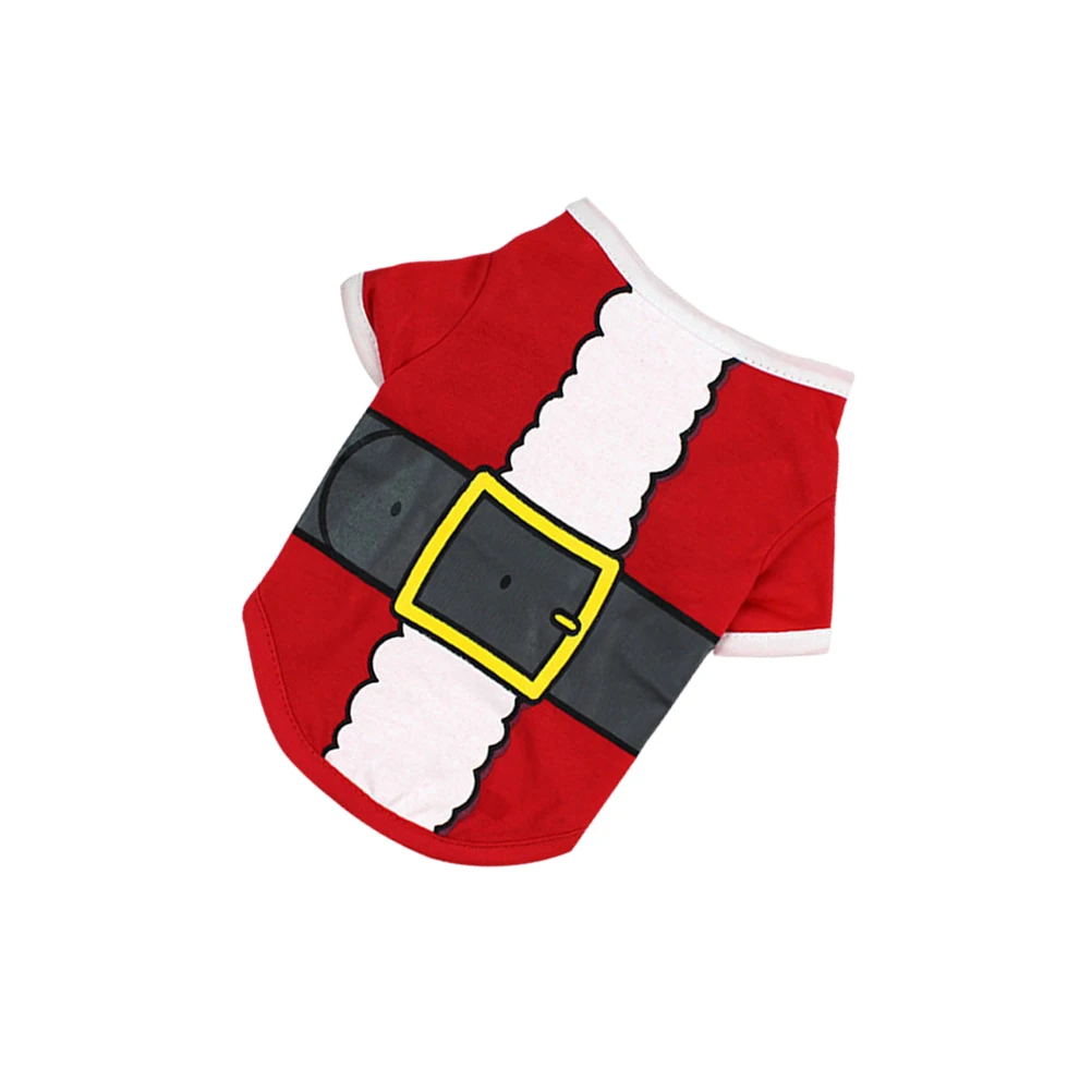 

Pet Holiday Clothing Christmas Dog Clothes Santa Claus Costume Outfits Red Warmth Protection Easy Wear For Party Sleep