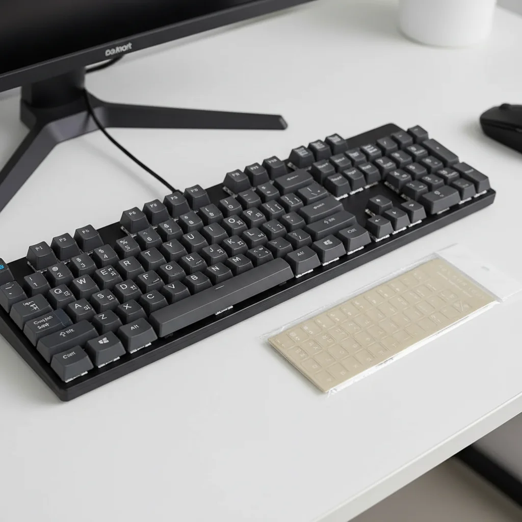 English Korean Hebrew Russian Film Keyboard Stickers Language Alphabet Sticker Computer Keyboard Cover Keyboard Letter Sticker