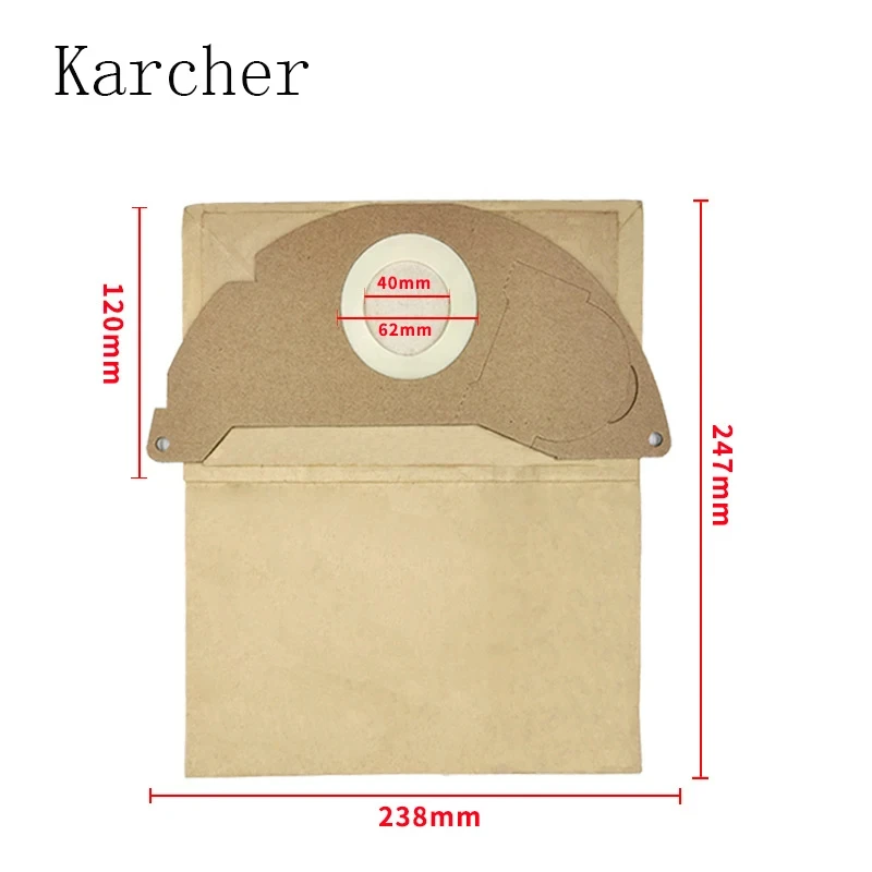 Dust Bags For Karcher WD2250 S2500 A2004 A2054 A2 MV2 Robot Vacuum Cleaner Replacement Dusting Karcher WD2250 S2500 Garbage Bags