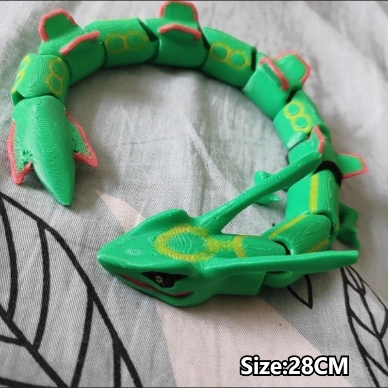 3D-Printed Snake-Shaped Decoration, Miniatures Ornament Room Decoration Christmas Children's Gifts Home Decor Accessories
