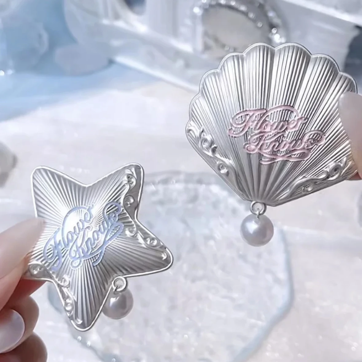 Flower Knows Shell's Jewel Series Hair Clips Shell Starfish Pearl Women Hair Accessories Tool
