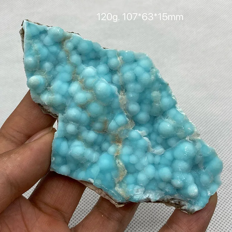 100% Natural Blue Hemimorphite Rough Specimen Crystal Collection Specimen