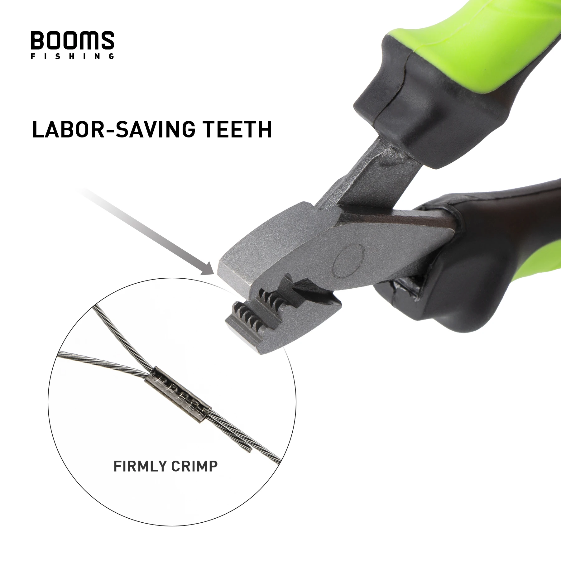 Booms Fishing CP2 Angel-Crimpzange für Einzelfass-Stecknusswerkzeuge, tragbar, leicht, rutschfester Griff mit Umhängeband – Detail 11