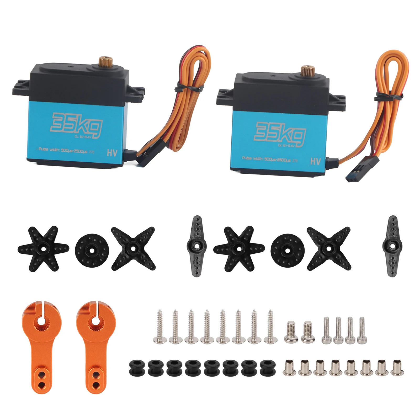 

35KG Coreless Motor Digital Servo Full Metal Gear Servo Waterproof for 1/8 1/10 RC Car Digital Servo for 1/8 1/10 RC Car