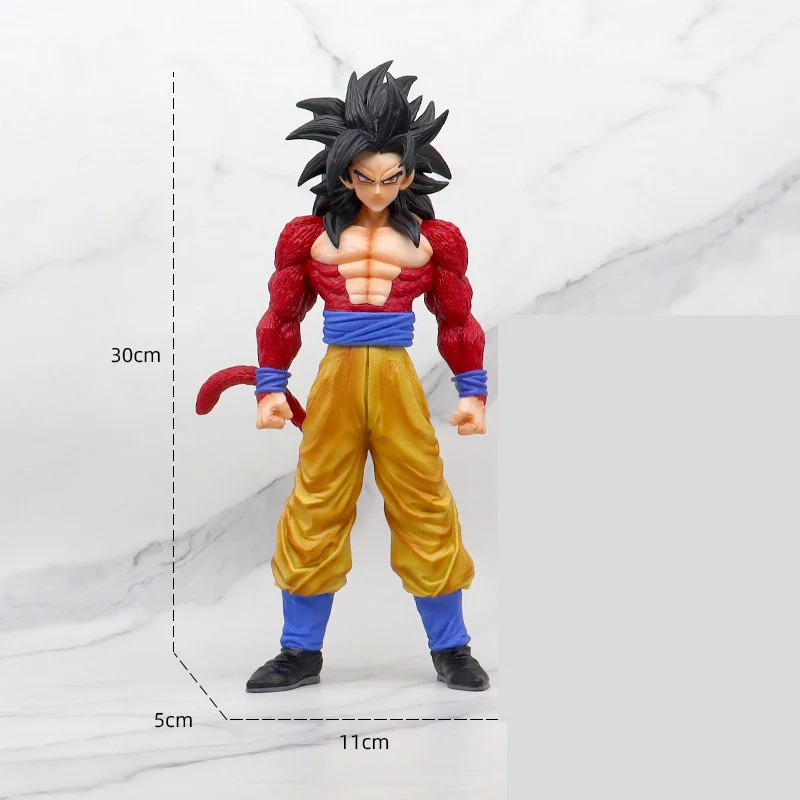 Anime Dragon Ball GT Son Wukong Super Saiyan 4 Vegeta Stand up Toy Gift Collection PVC Oversized Model Series