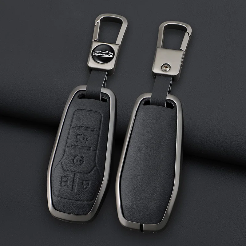 

Car Remote Key Case Cover Shell Fob Holder Keychain For Ford Fusion Mondeo Mustang F 150 Explorer Edge 2015 2016 2017 2018