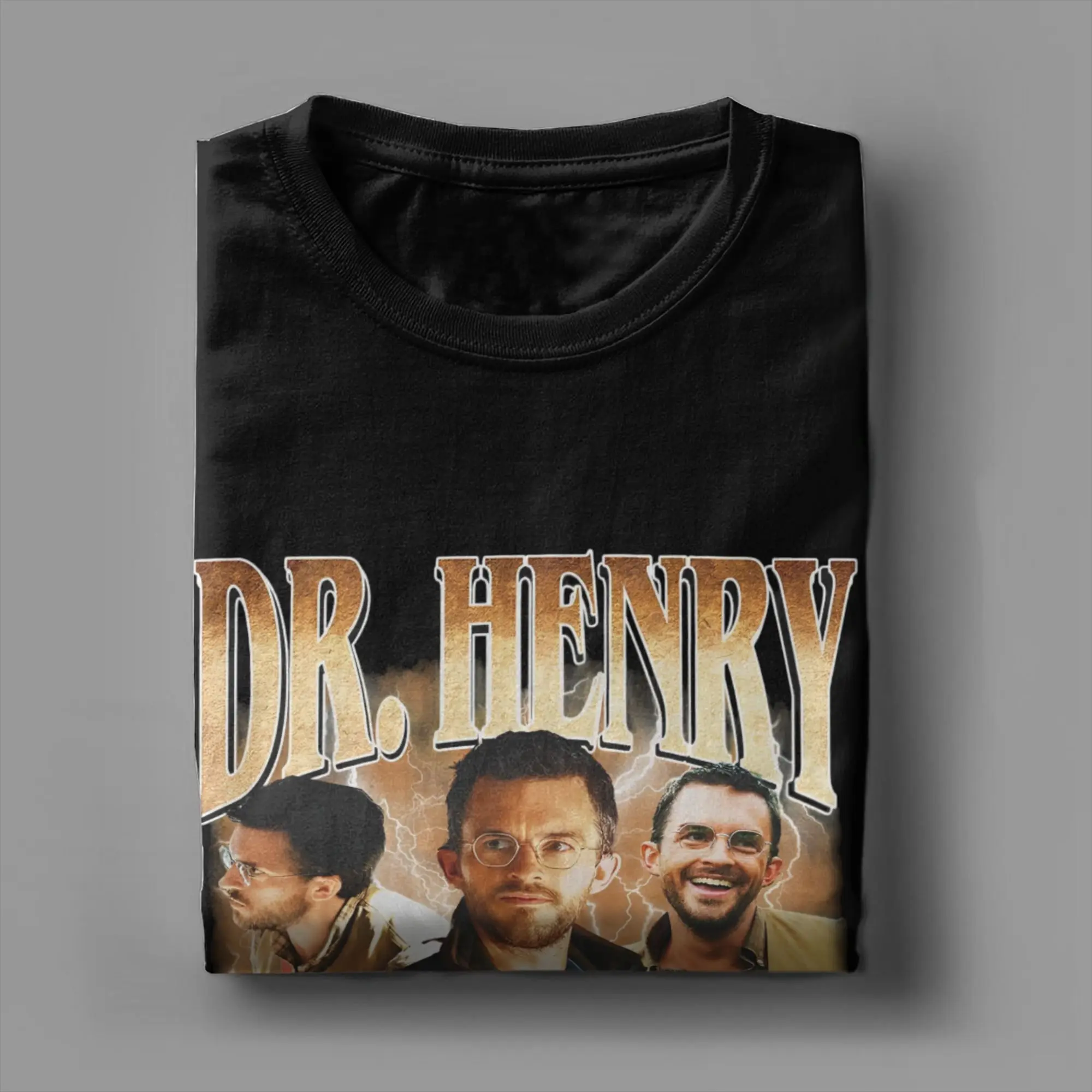 الرجال الدكتور هنري Bootleg جوناثان بيلي تي شيرت الحديقة الجوراسية ملابس قطنية رهيبة قصيرة الأكمام تي شيرت الصيف تي شيرت