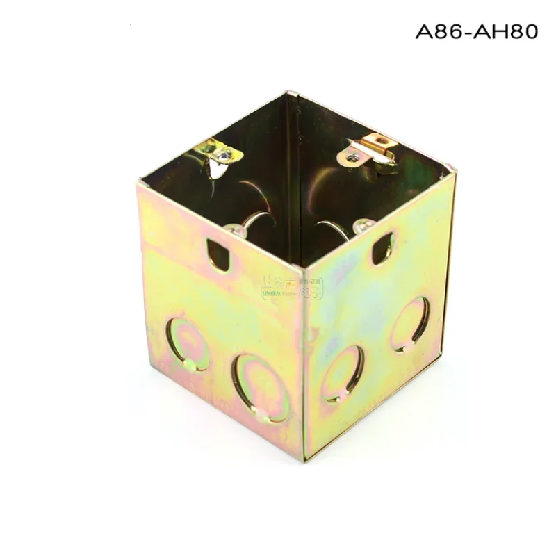 1Pcs wall 86 panel strong weak current standard bottom box open wire installation PVC plastic junction box A86-MH35mm HiFi