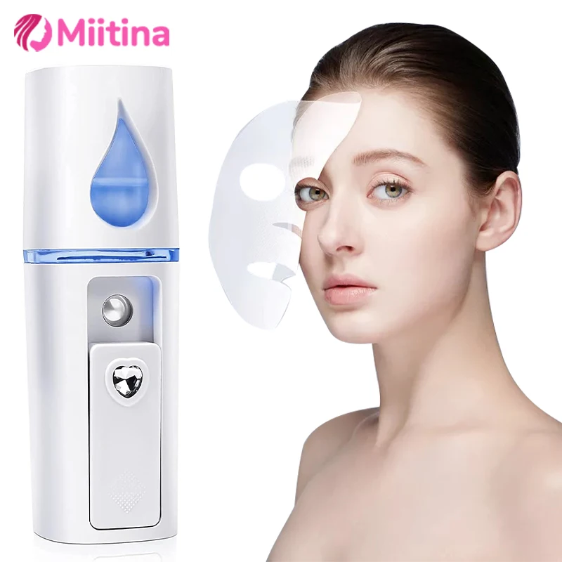 

Nano Mist Sprayer Cooler Facial Steamer Humidifier USB Face Moisturizing Nebulizer Beauty Skin Care Cleaning Pores Water SPA