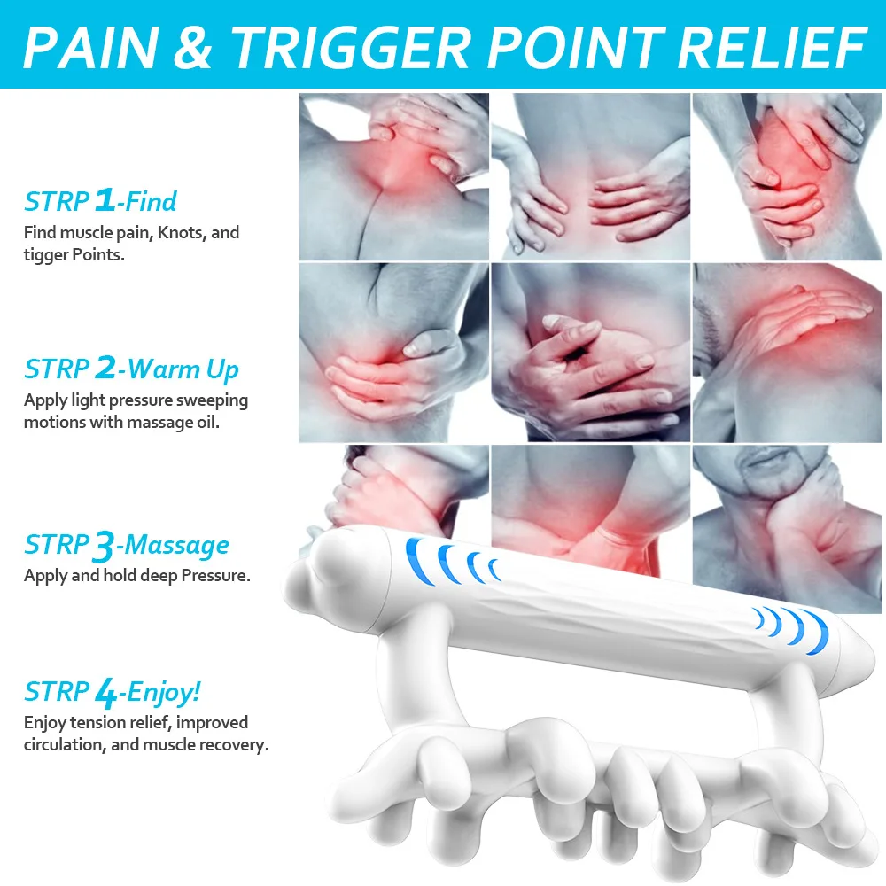 

Masajeador de cuello, rodillo de fascia, raspador de liberación miofascial, equipo de fisioterapia, quiropráctica de hombro, her