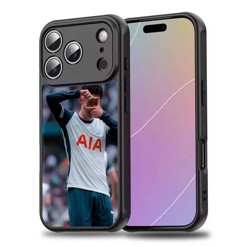 حافظة هاتف كرة القدم S-Son H-HeungS min لهاتف iPhone17,16,15,14,13,12,11,Pro,Max,Plus,Mini,SE4,E شحن لاسلكي مغناطيسي Magsafe #3