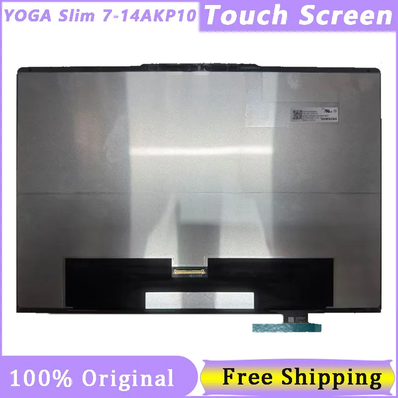 

14-дюймовый сенсорный экран для Lenovo YOGA Slim 7-14AKP10, замена дисплея в сборе 1920x1200 FHD OLED 2,8K OELD с рамкой