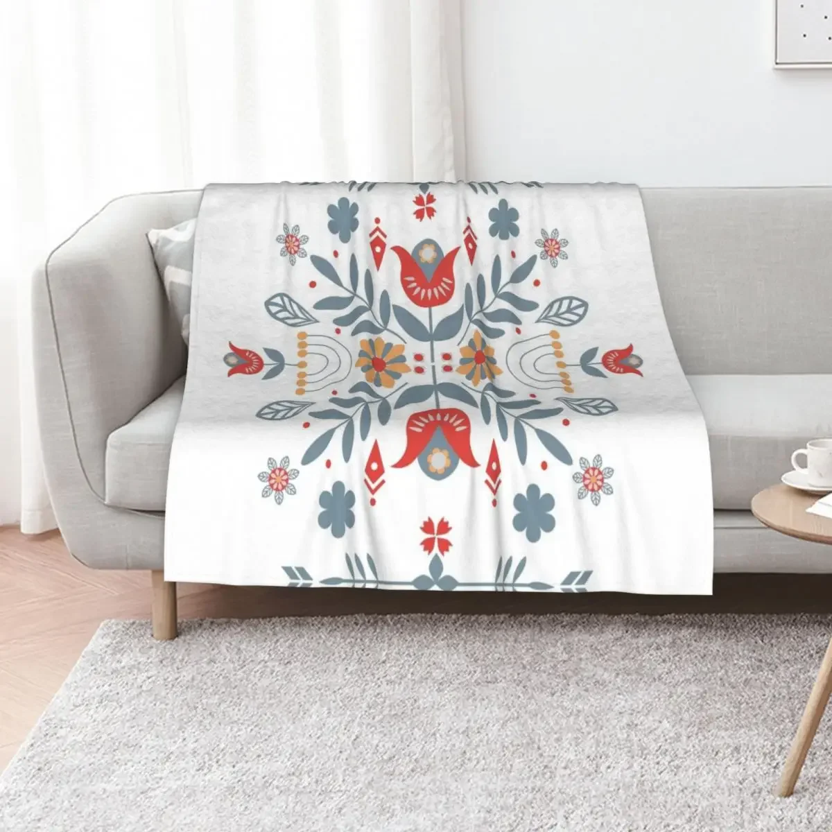 بطانية رمي شعبية إسكندنافية حرارية للسفر الأربعاء التخييم بطانيات الأرائك الزخرفية #1