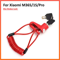 1pcs Universal Electric Scooter Anti-theft Accessories for Xiaomi M365 1S Pro Disc Brake Lock with Steel Wire
