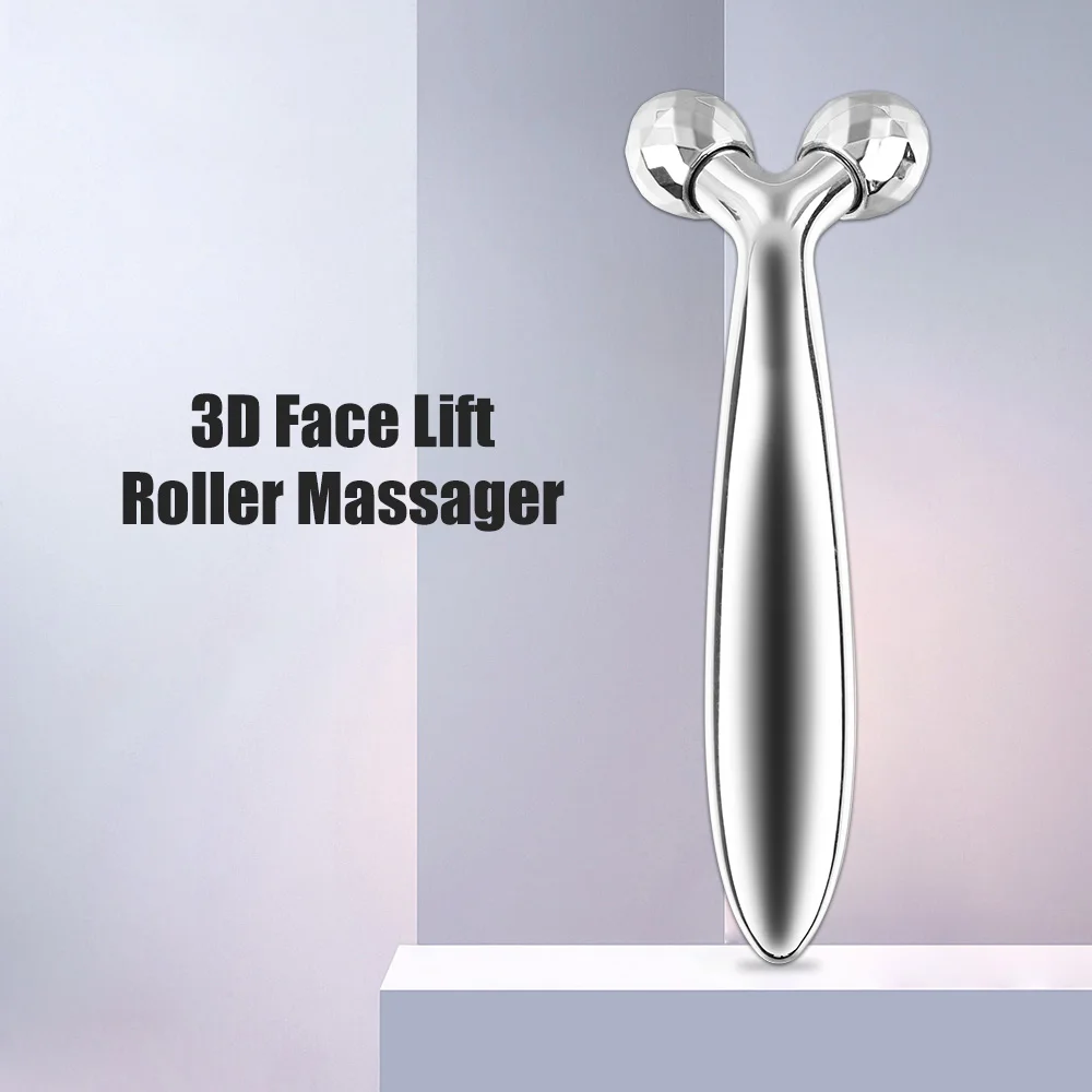 Masażer do twarzy Lift Face 3D Roller Massager Narzędzie do masażu cienkiego ciała Masażery w kształcie litery Y Narzędzia do pielęgnacji skóry Masażer szyi Obrót o 360°