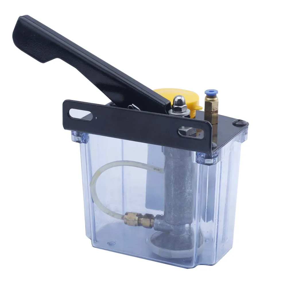 Manual Lubrication Pump for cnc Engraving Machine  Transparent Plastic Hand-Press Oil Can, Oil Filling Pump
