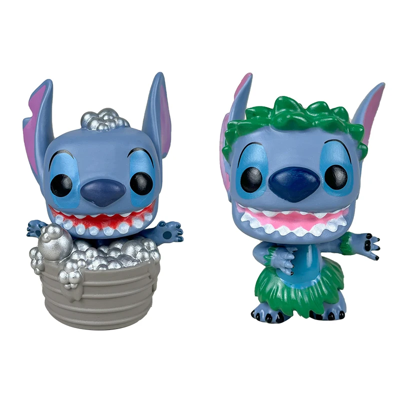 قطعتان من غرزة Funko Pop الصيفية # 986 ليلو وستيتش # 1222 # 1223 Scrump لطيف عمل الشكل جمع الفينيل PVC دمية لعبة هدية للأطفال