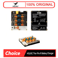 HGLRC Thor Pro 6 Port LIPO Balance Charger Board 40A XT60 XT30 Plug 2-6S LIPO Discharger for IMAX B6 ISDT Q6 Nano HOTA D6 Pro P6