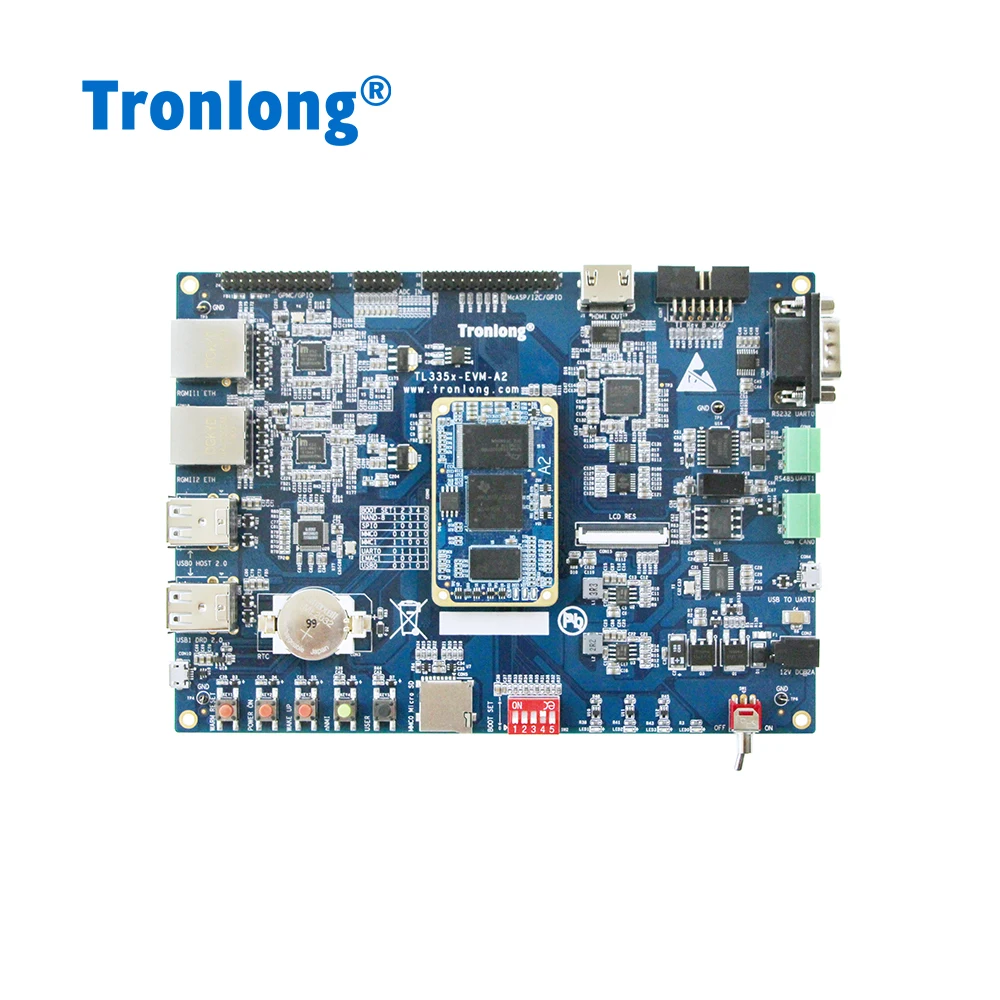 Scheda di sviluppo Tronlong AM335x Ti AM3352/54/58/59 Cortex-A8 ARM doppia porta Pru