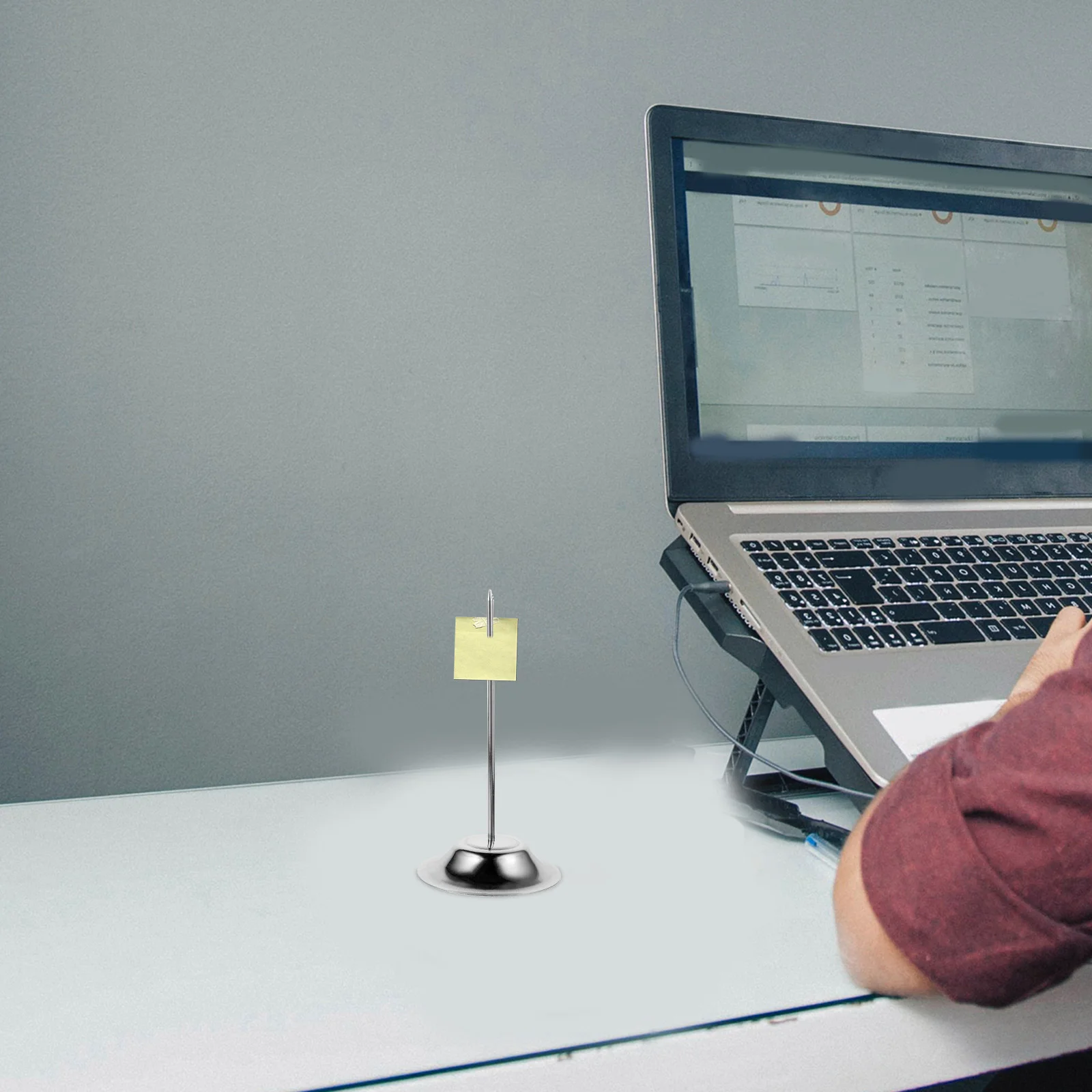 Stainless Steel Menu Inserter Receipt Holder Multipurpose Rod Bill Fork Office Letter ganizer Desk Ticket Storage Spike