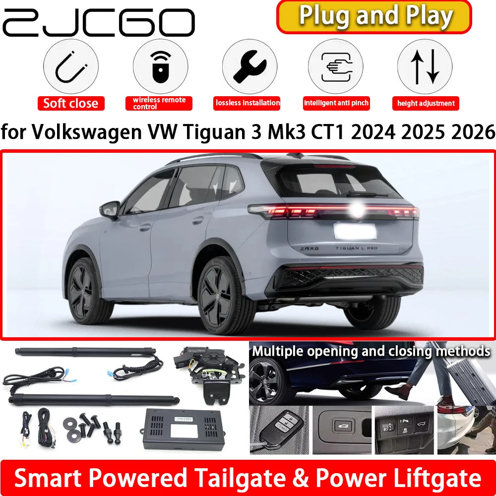 for Volkswagen VW Tiguan 3 Mk3 CT1 2024 2025 2026 Automatic Electric Powered Tailgate Power Liftgate Tail Gate Lift Kit System