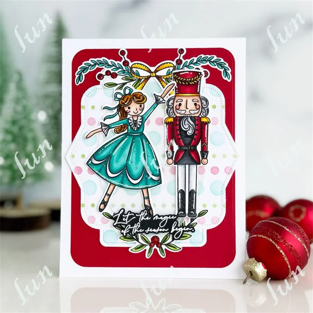 Build-a-Christmas Tree Metal Cutting Dies Decoration Scrapbook DIY Paper Card Album Stitched Mould Clear Stamps Stencils Craft