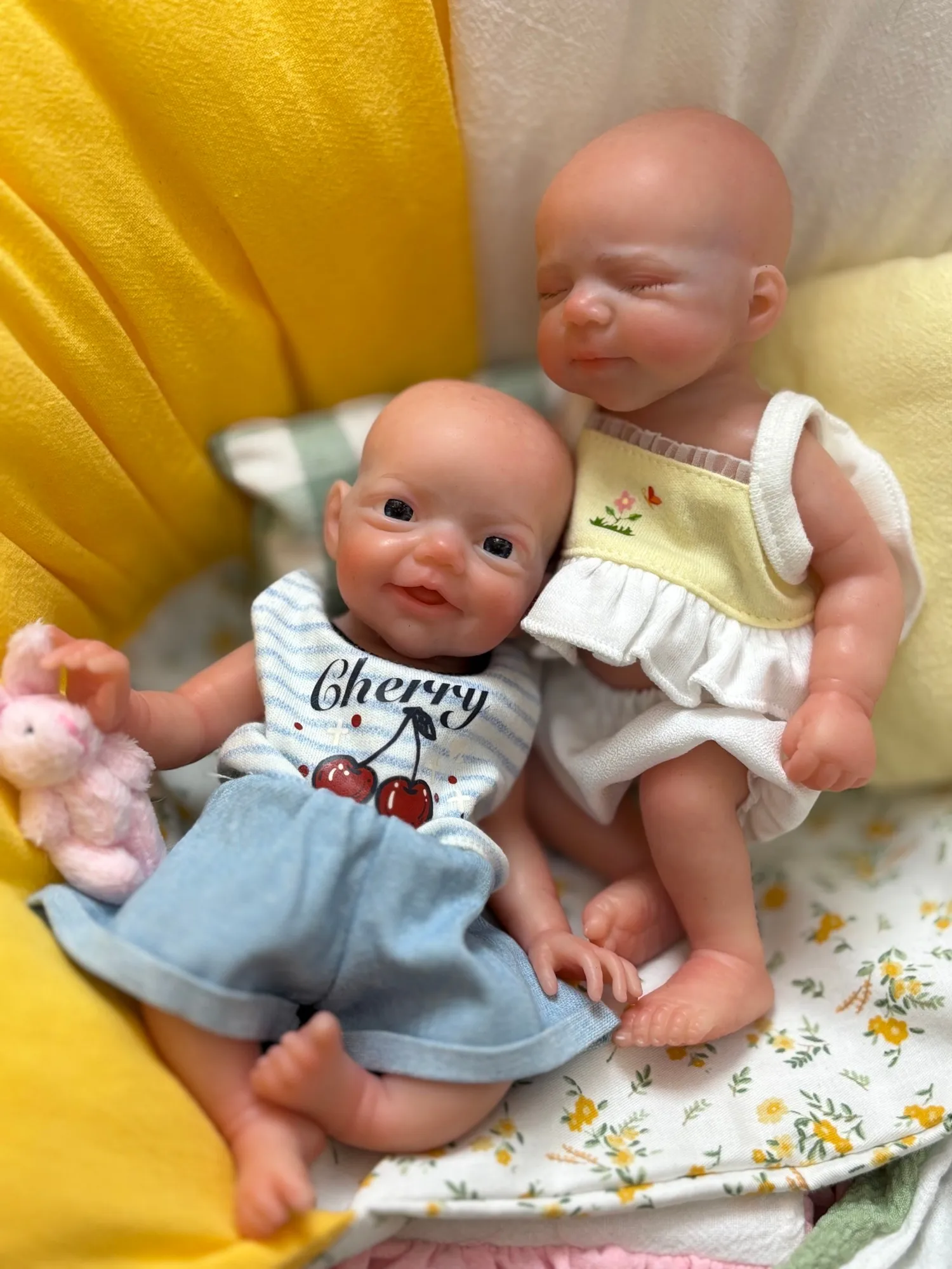 8 Polegada/20cm silicone reborn boneca menina/menino, pele pintada realista, boneca recém-nascida lavável, brinquedo colecionável presente para crianças