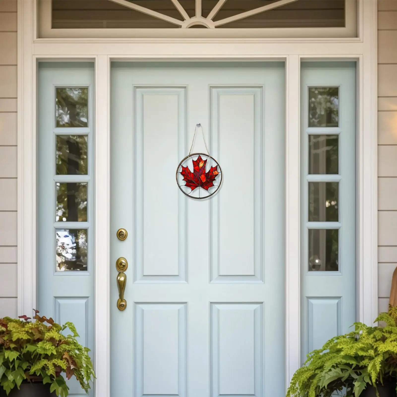 

Maple Leaves Suncatcher Acrylic Thanksgiving Fall Decoration Fall Leaves Decorations Window Wall Ornament For Outdoor Yard