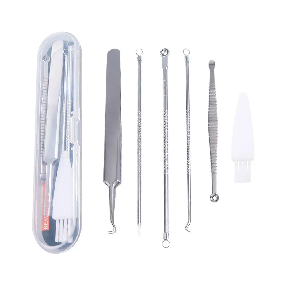 Brufoli per cellule ultrafini Clip per punti neri Strumento per la rimozione dell'ago per l'acne in acciaio inossidabile leggero Estrattore per rimozione dell'acne forte e facile da usare