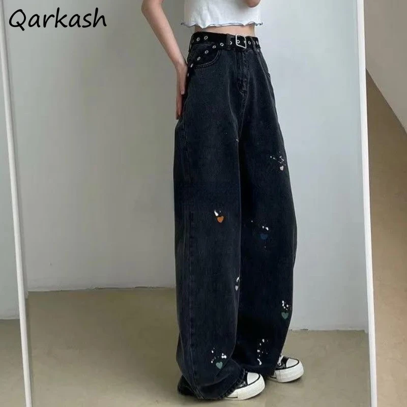 

Jeans Women Loose Design BF Couple Streewear Harajuku Hot Sale Vintage Female Trousers Denim High Waist Stylish Chic Prevalent