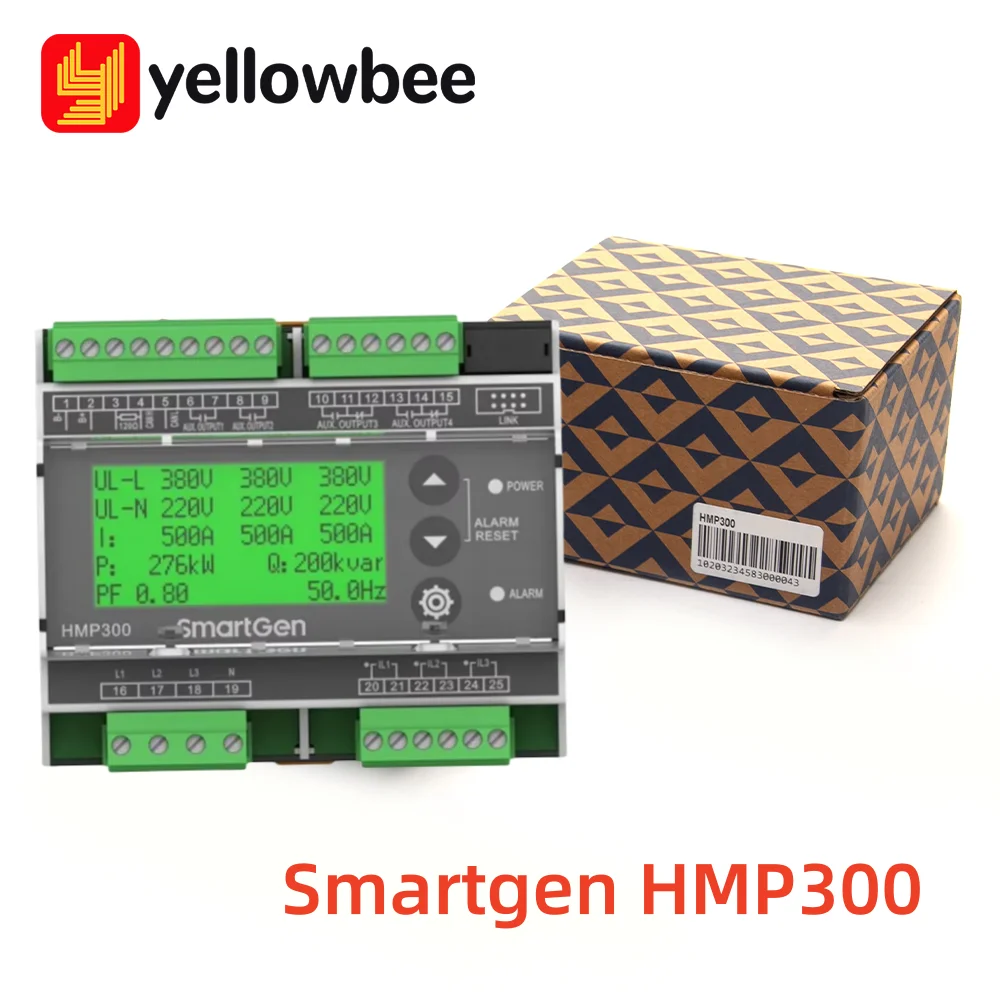 

Smartgen HMP300 Marine/Land Power Integrated Protection Module HMP300-2 LCD Display RS485 For Collect Adjust Genset Data