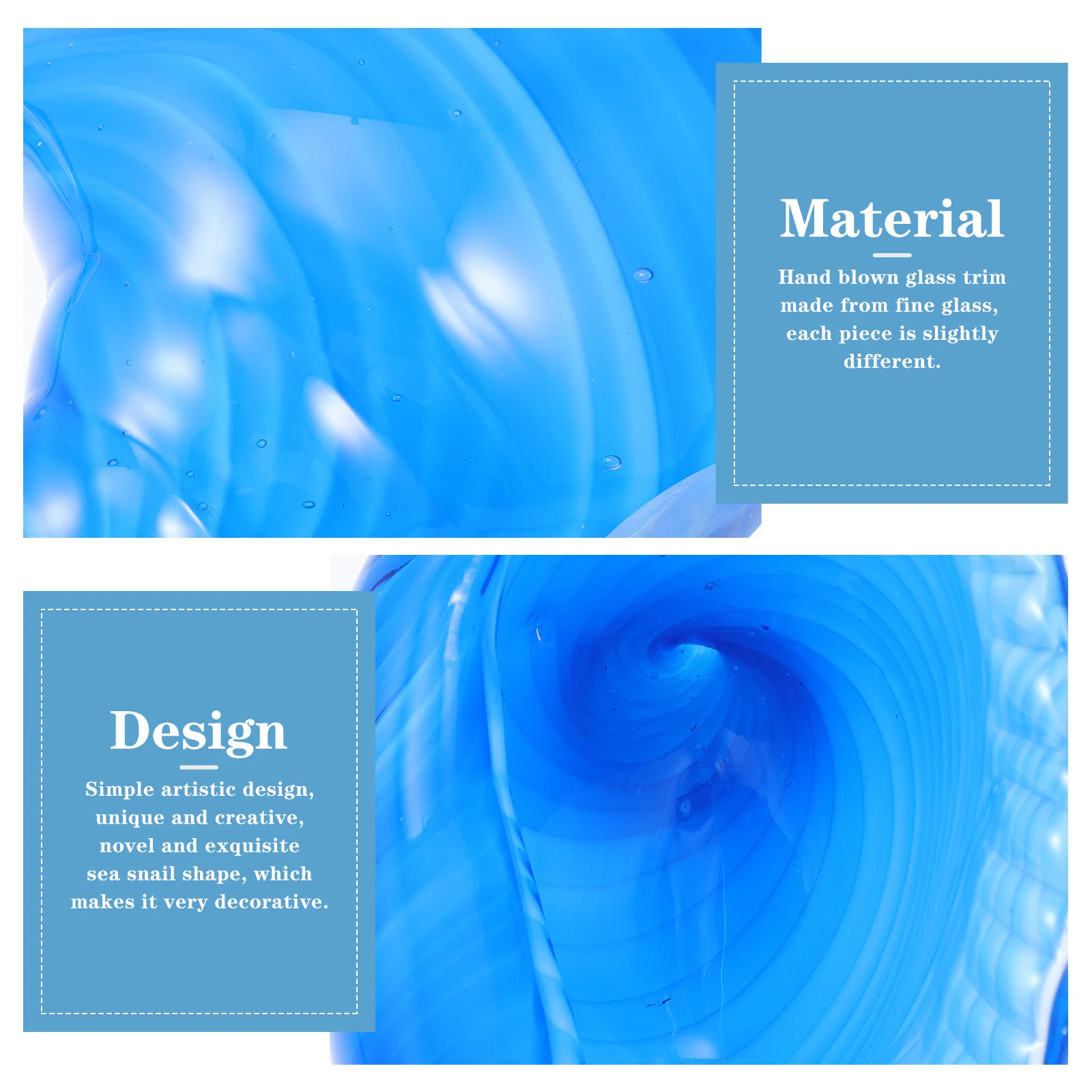 قسط الزجاج البحر الحلزون الشكل بسيط سخية Outlook صنعة بديعة ديكور محلي الإبداعية البحر الحلزون الزينة