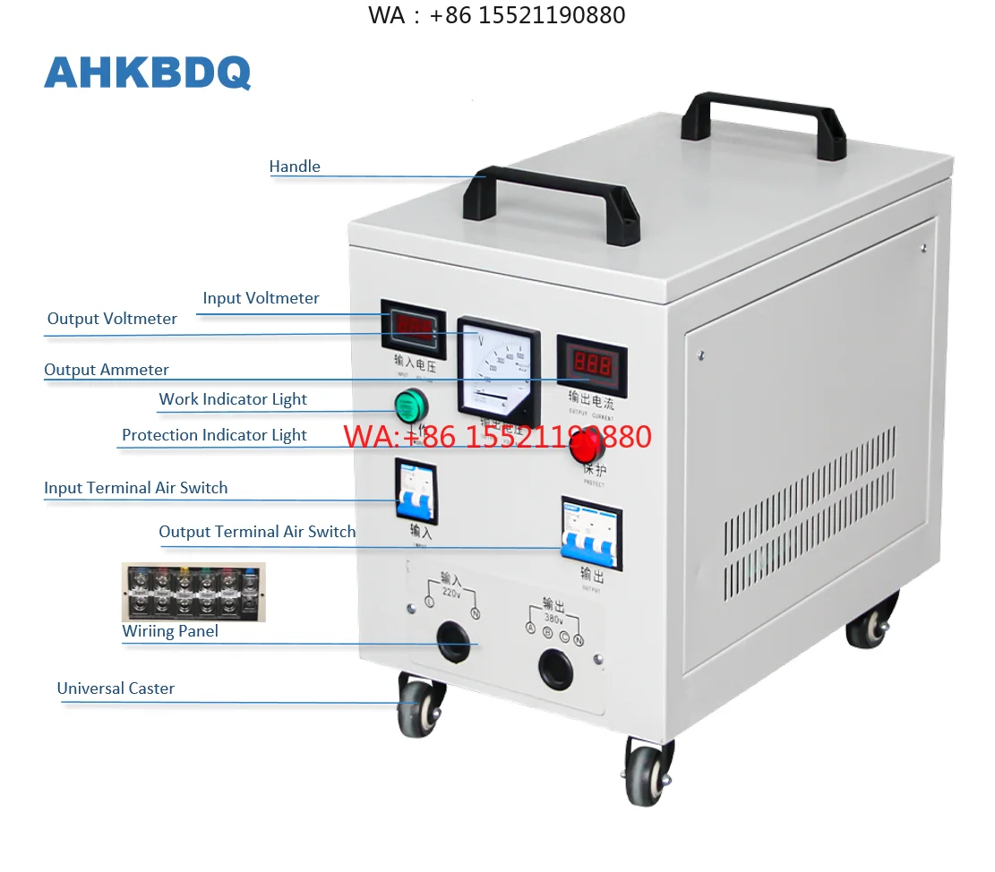 380v 440v With Neutral Wires Voltage Converter Transformer for Pump and Compressor Phase Converter 30kva 1 Phase 220v to 3 Phase