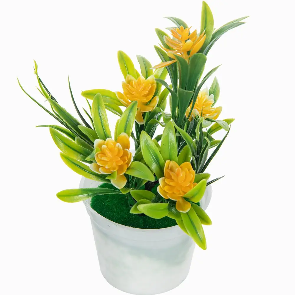 Künstliche Blumen Bonsai Vase Home Decor Mini Topf Festival Hochzeit Dekorative Zierblumentopf Badezimmer Fensterbank Günstig