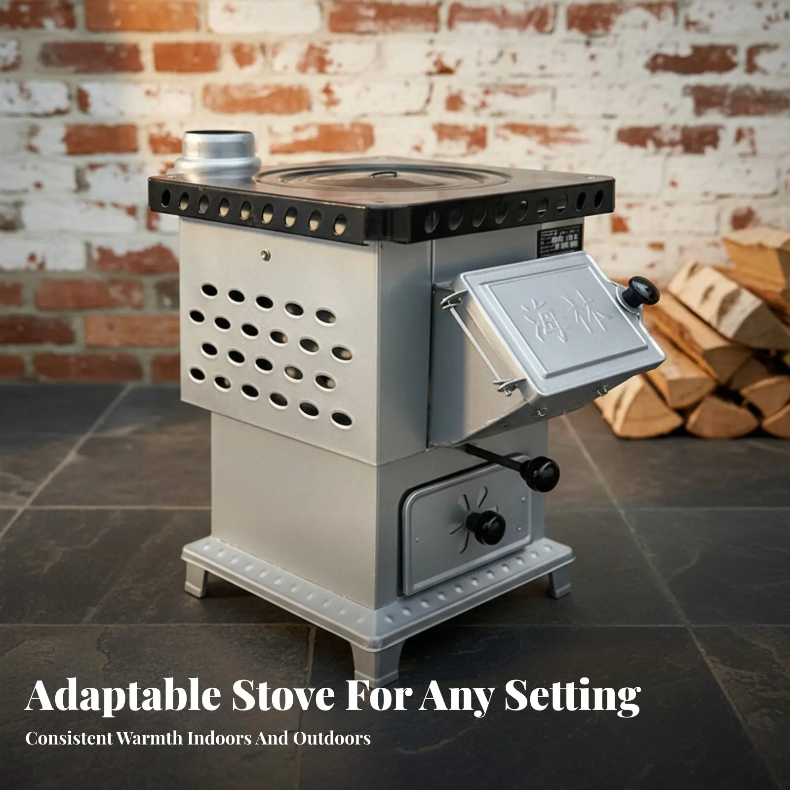 

Портативная дровяная печь, отопительная печь-плита, многофункциональная, для использования в помещении и на улице, для сельской и городской местности