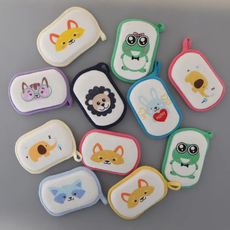 Esponja baño para bebé 19QF, esponja ducha espuma baño para niños, niños pequeños, recién nacidos, adultos,
