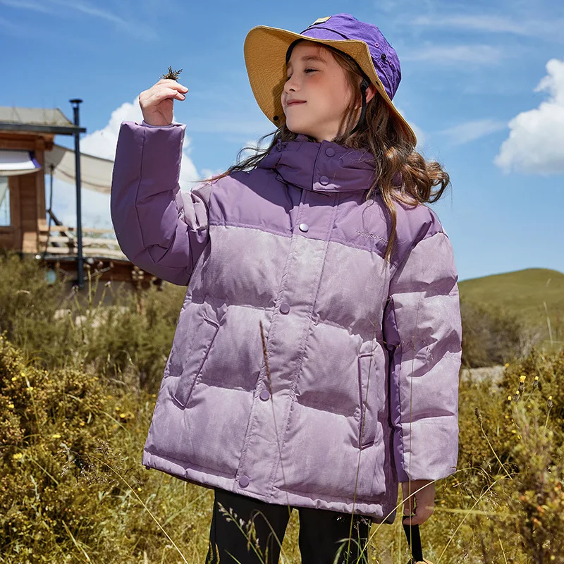 

OLEKID 2025 Winter Down Jacket For Girl Hooded Thick Warm Teenage Girl Jacket Coat 5-12 Years Kids Parka Girls Outerwear Coat