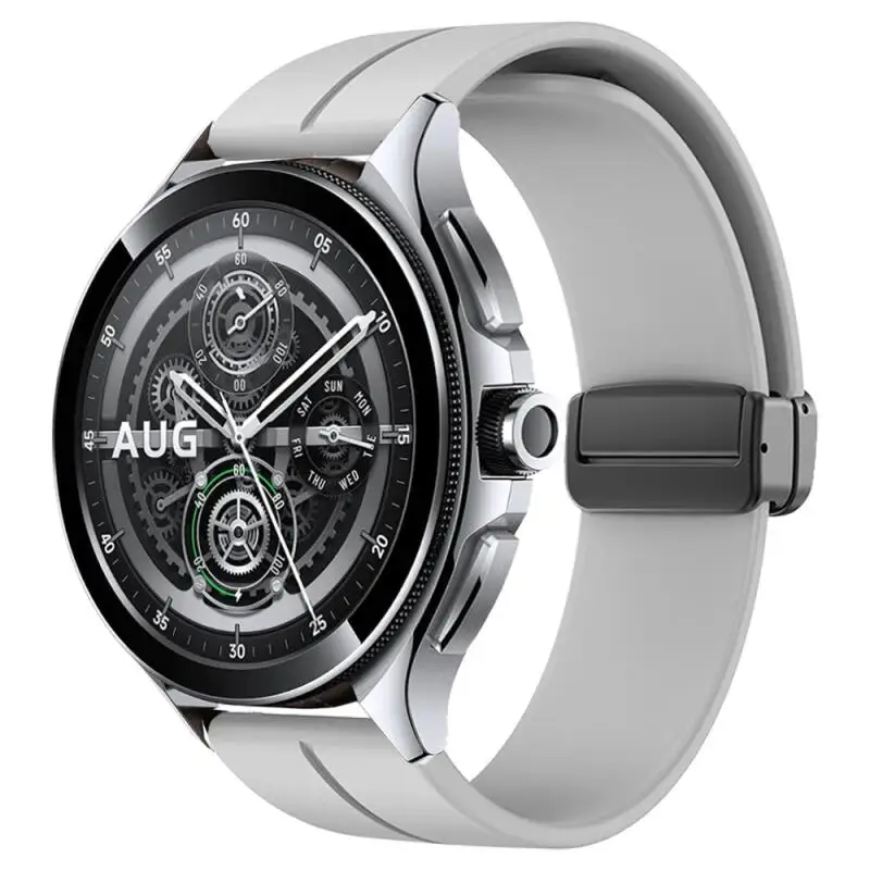 20mm 22mm Silikon Magnetische Band Für Xiaomi Mi Uhr 2 Pro/Mi uhr Farbe 2 Armband Correa für Xiaomi Uhr S4 S3 S2 S1 Aktive – Detail 3