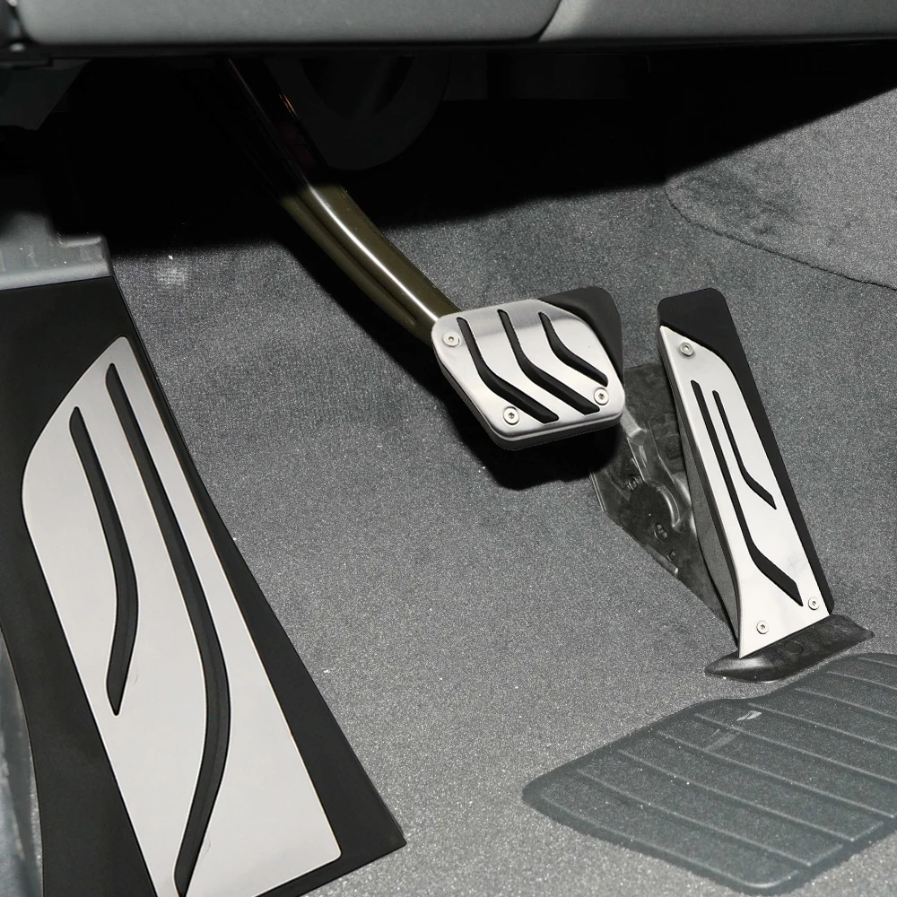 Car Pedals Kit for BMW X5 X6 F15 F16 E70 E71 E72 2008 - 2018 AT Accelerator Gas Brake Footrest Pedal Cover LHD Stainless Steel