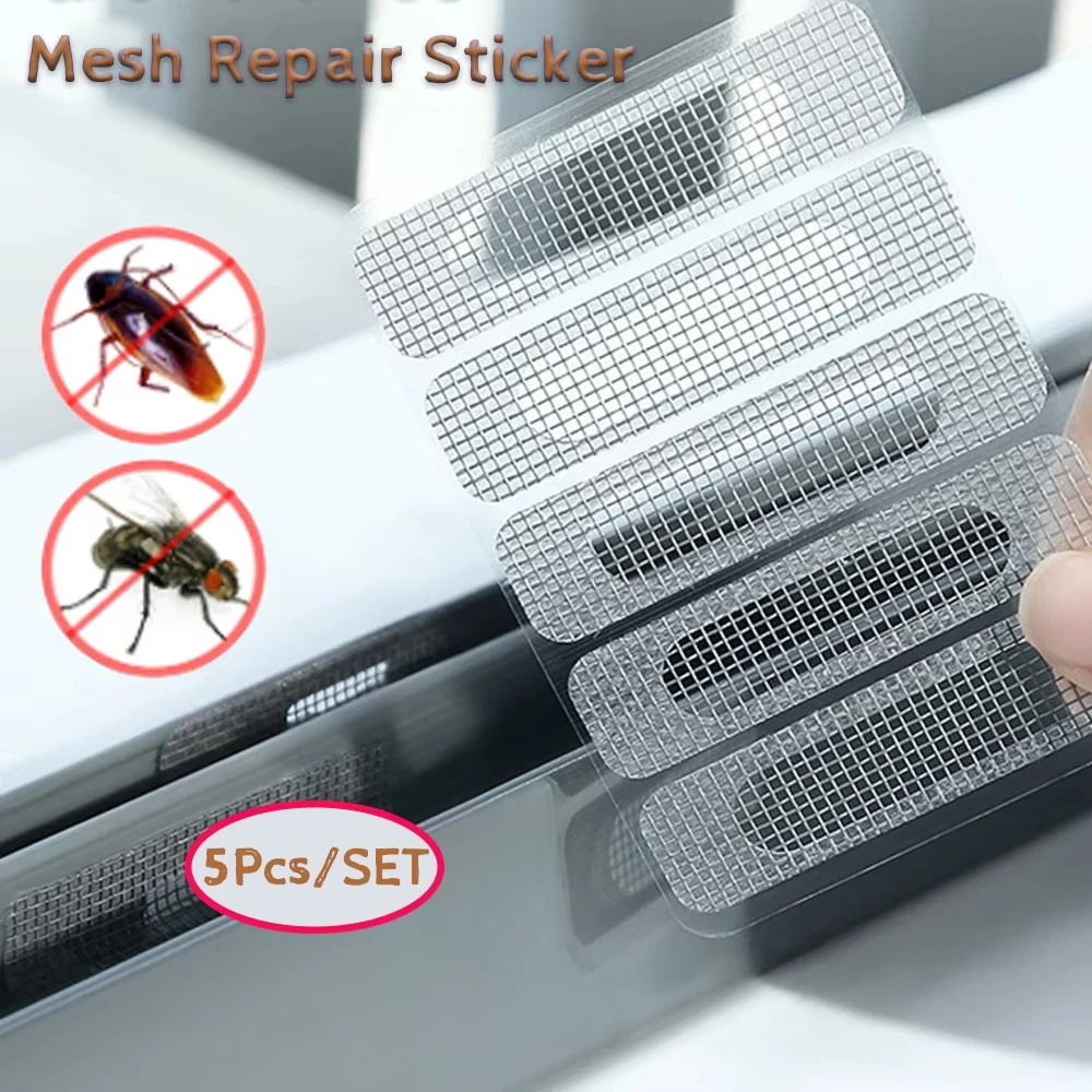 5/10/20Pcs Mosquito Netting Patch Window Screen Repair Sticker Window Net Anti-mosquito Mesh Door Repair Broken Hole Screen Net