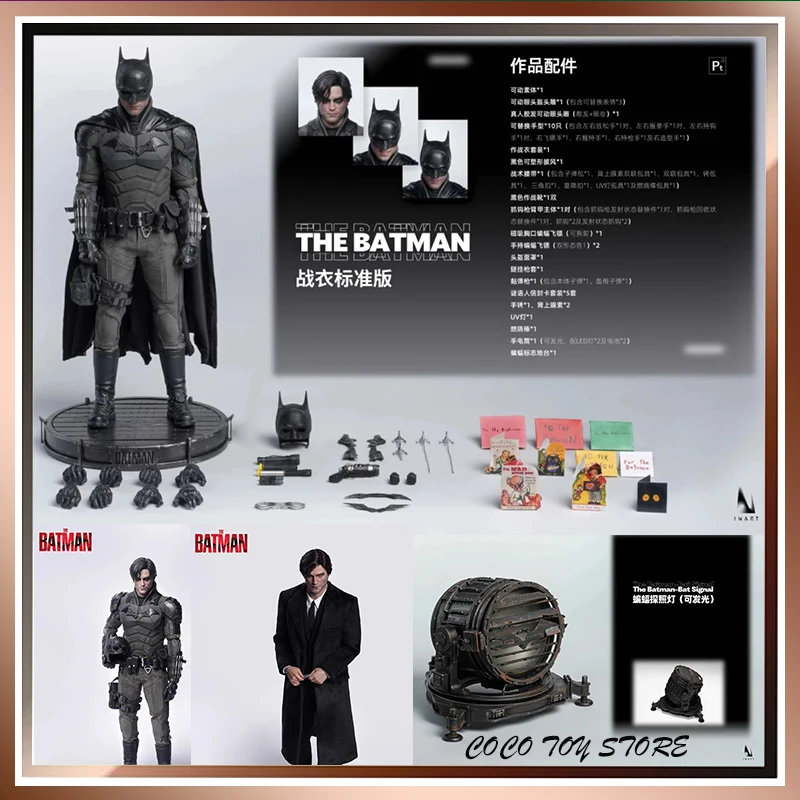 In Stock Queen Studios Qs Inart 1/6 New Batman Bruce Wayne Illuminable Searchlight Movable Model Collection Figure Birthday Gift