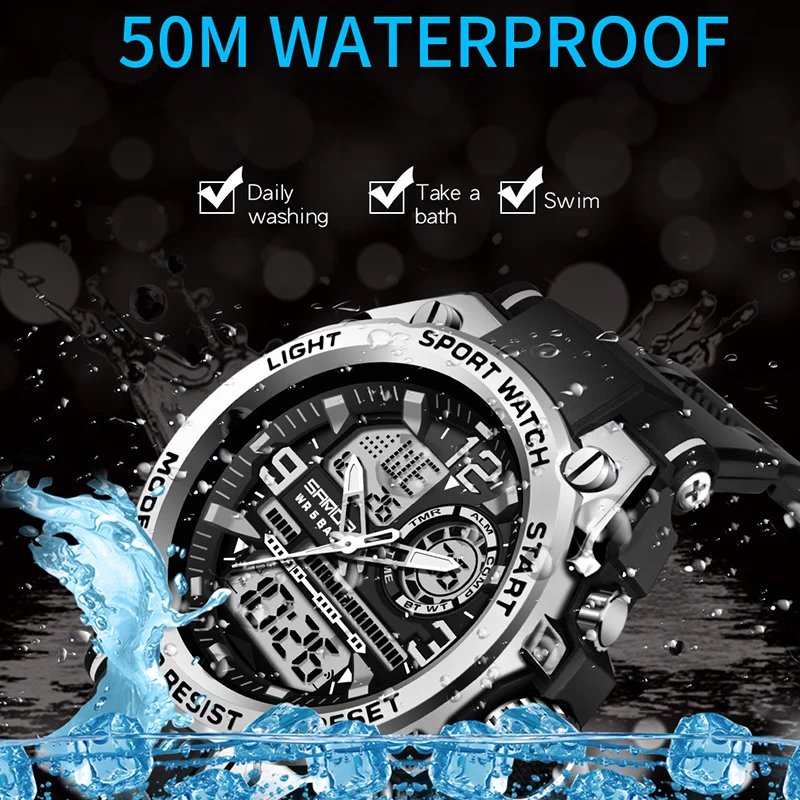 Men's Luxury Sports Watch, Military Analog Quartz Design