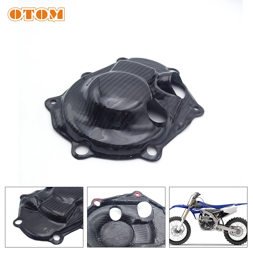 

OTOM Motorcycle Ignition Cover-CI40 Carbon Fiber Magneto Protector Crankcase Left Front Lid For YAMAHA YZ450F 2014-2017 Off-road