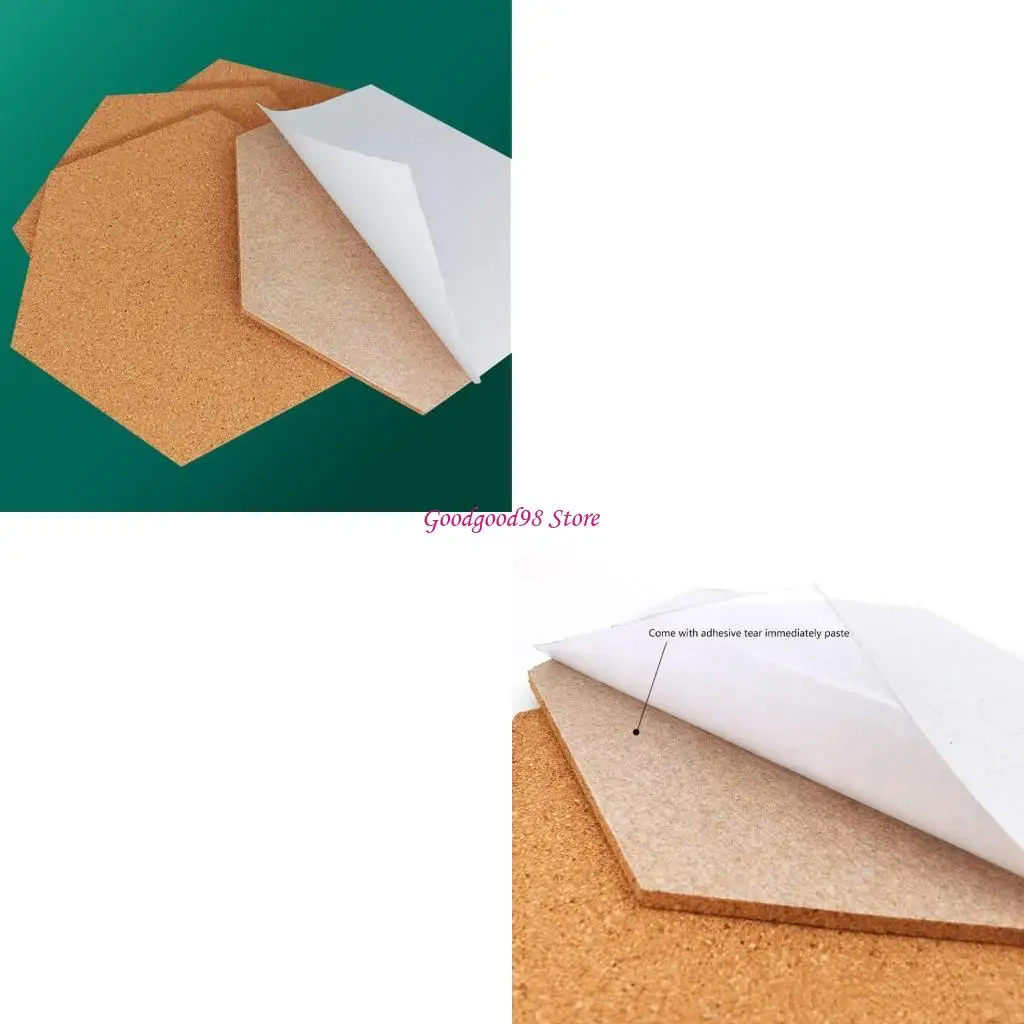 

Hexagon Cork Board for DIY Photos Wall Office Bulletin Boards