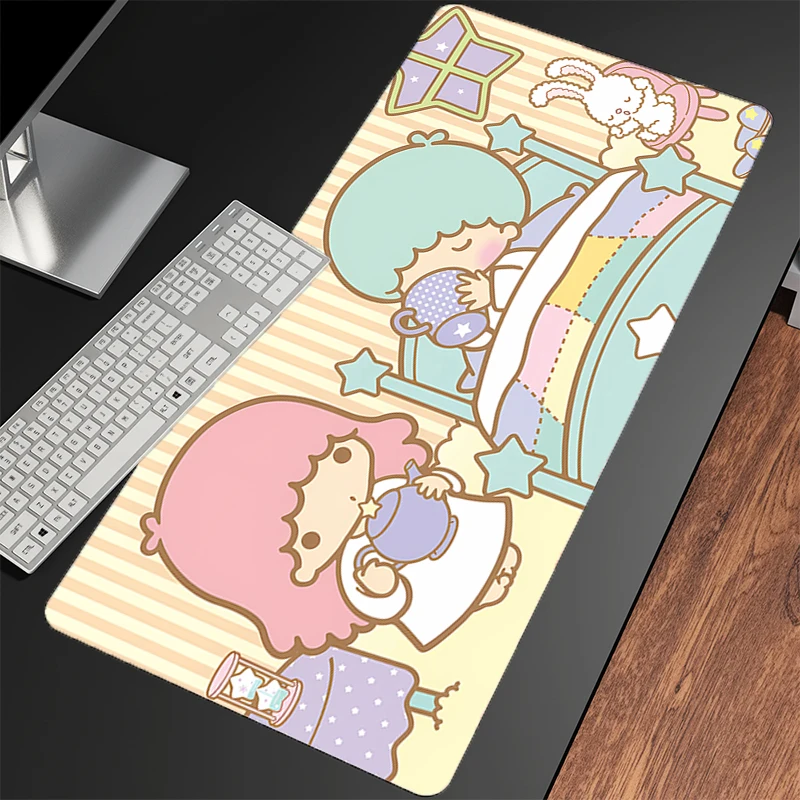 

Коврик для компьютерной мыши Little Twin Star Нескользящий игровой коврик для мыши Большой коврик для мыши XXL Коврик для геймерской клавиатуры Коврик для ПК Настольный коврик tapis souris