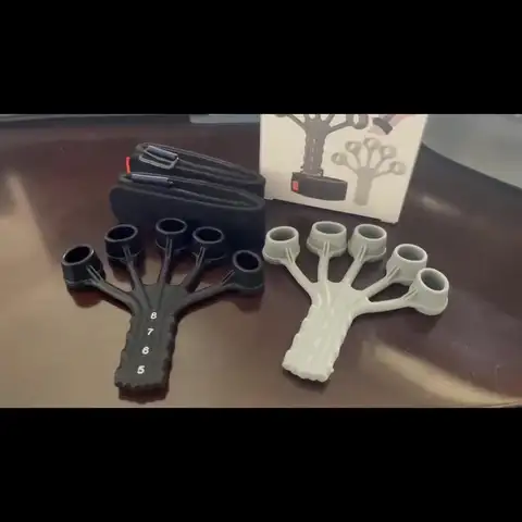 2 st fingerträningsapparat silikonfingergreppare - bärbar hand- och underarmsmuskelträning för flexibilitetsträning 10 best sales armträning - №1