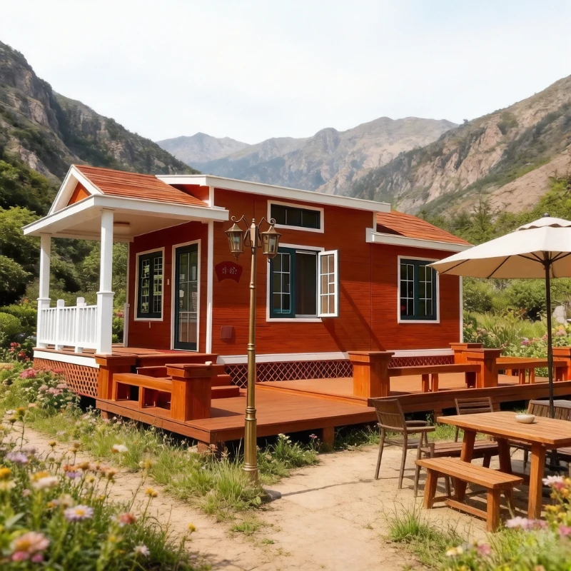 2 3 Bedrooms Prefab Tiny House Expandable Container House Modular Mobile House Home Villa Courtyard Garden Rooms Factory Price