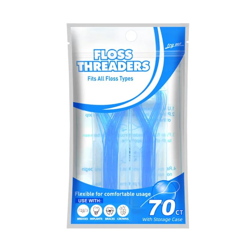 

Dental Floss Threaders Dental Cleaning Floss Threader for Braces Bridges and Implants Multi Cleaning Gifts Colors Teeth Threader