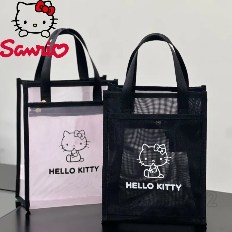 

Sanrio Hello Kitty New Transparent Cosmetic Bag Fashion Trend Portable Cosmetic Bag Large Capacity Travel Storage Toiletry Bag